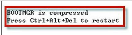 bootmgr is compressed错误