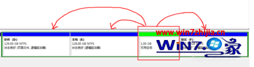 Win7硬盘出现未分配和可用空间如何解决