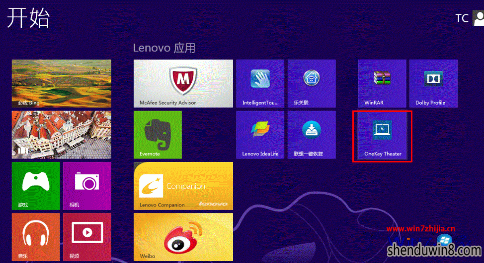 win8ҶϵͳOneKey TheaterһӰͼغĻָ