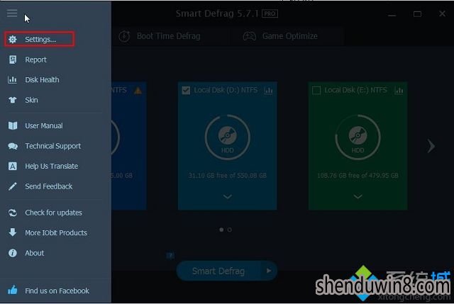 win10系统电脑把SmartDefrag设置成中文的处理方法