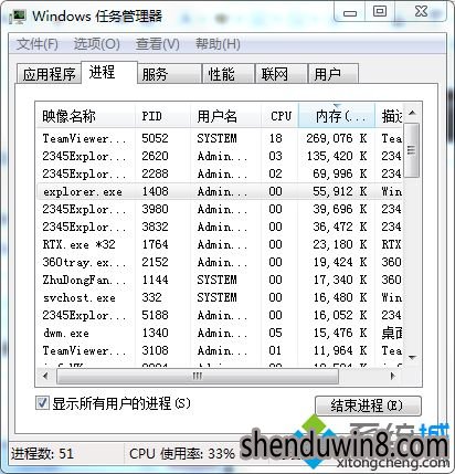 win7系统重启桌面进程的设置方法