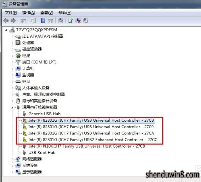 还原win10系统通用串行总线控制器出现感叹号的技巧