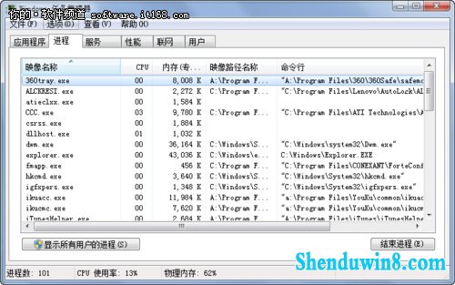 查看win8.1进程路径 确保计算机使用安全