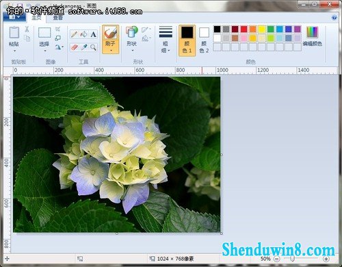 巧用win8.1画图调整图片大小 三联