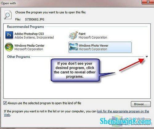 在windows8.1中简单更改文件关联程序