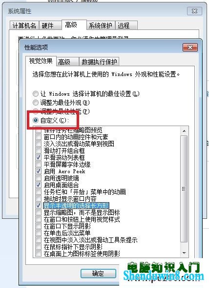 调整系统视觉效果