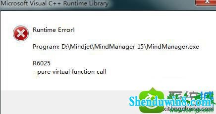 win8.1ϵͳruntime error R6025Ľ
