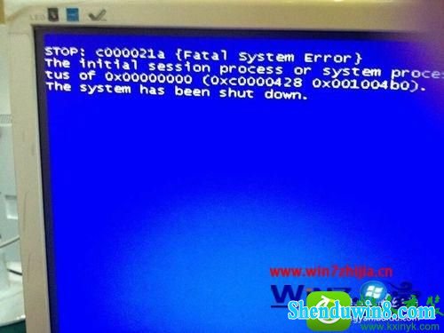 win10ϵͳʾsTop:c000021a fatal system ErrorĽ