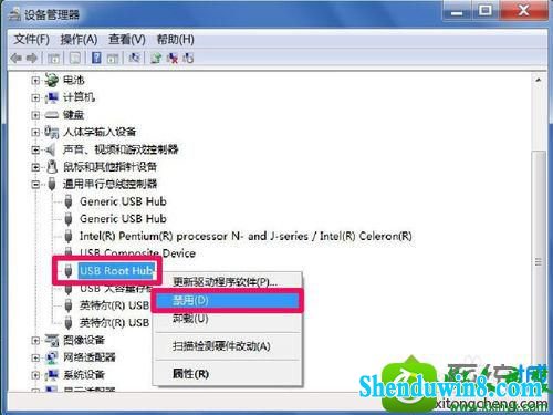 点击禁用 win8.1系统退出U盘后重新插入电脑无法使用的解决方法