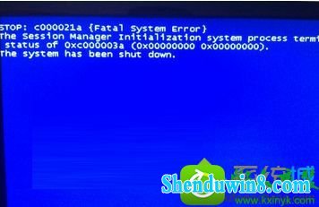 win8.1系统开机蓝屏出现sTop:c000021a {Fatal system Error}怎么办 win8.1系统开机蓝屏出现sTop:c000021a {Fatal system Error}的解决方法