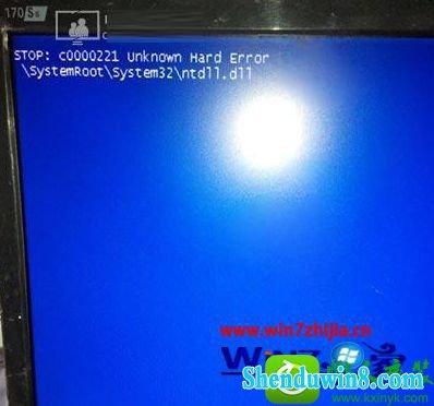win10ϵͳʾsTop:c0000221 unknown Hard ErrorĽ