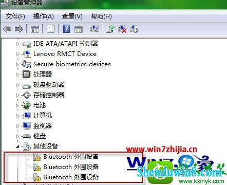 win8.1系统显示“Bluetooth外围设备”的解决方法