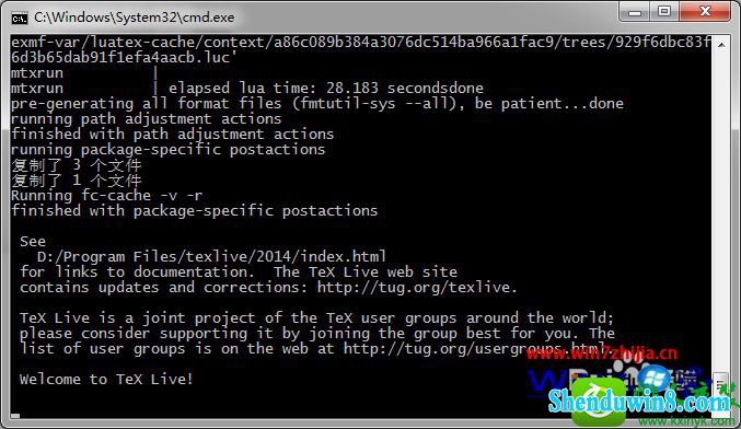win10ϵͳװTexlive2014 Ĳ