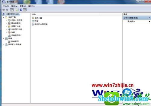 打开计算机管理界面 win8.1系统打印机控制面板找不到打印机图标无法打印的解决方法