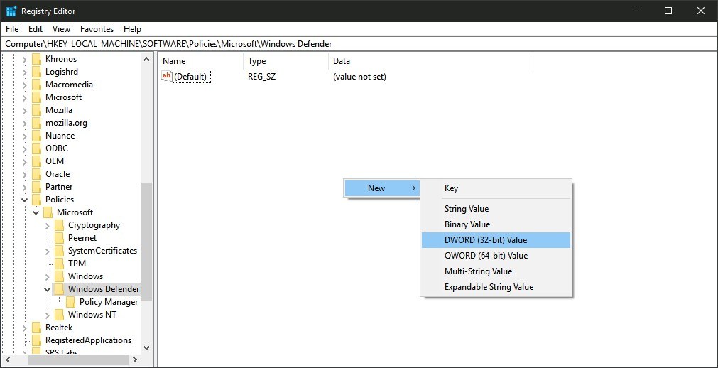 Win10/ʱWindows Defender