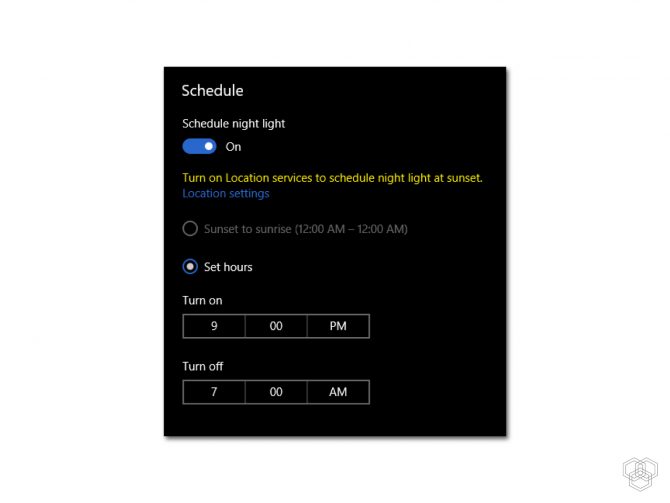 Win10Night Light