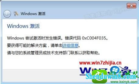 win8.1ϵͳʾ0xC004F035Ľ