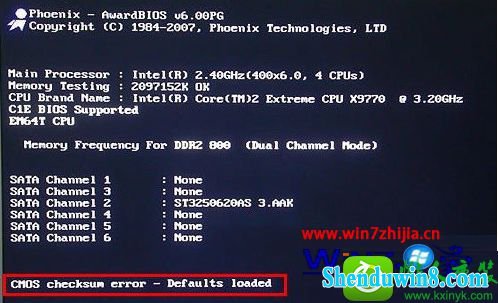 win8.1ϵͳʱԼʾCMos checksum error-defaults loadedĽ