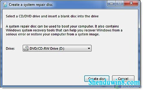 用windows10自带恢复功能建系统还原盘