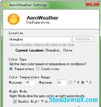 让win10窗口随着自己所在城市的天气变化颜色 三联
